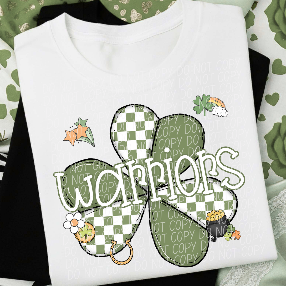 warriors St Pat Mascot (City) DTF transfer