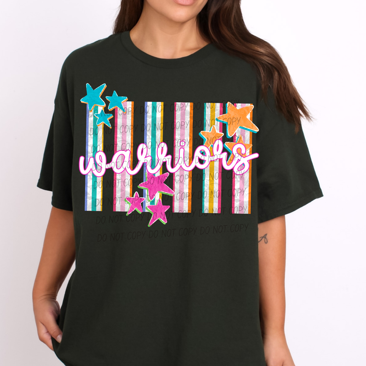 warriors spirit stripes (city) DTF Transfer