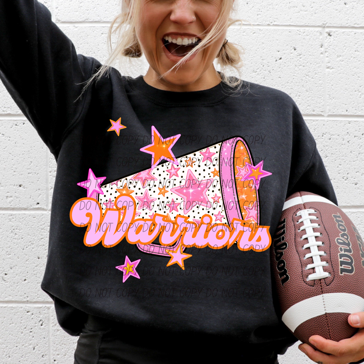 Warriors pink cheer (city) DTF transfer