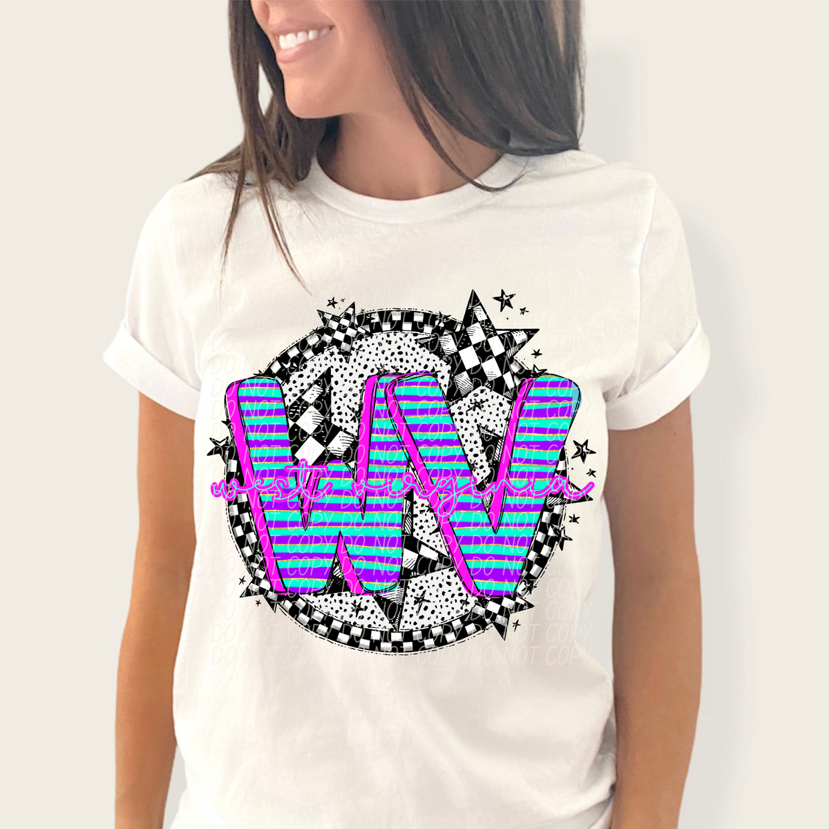 Dalmatian stripes circle states CITY DTF transfers