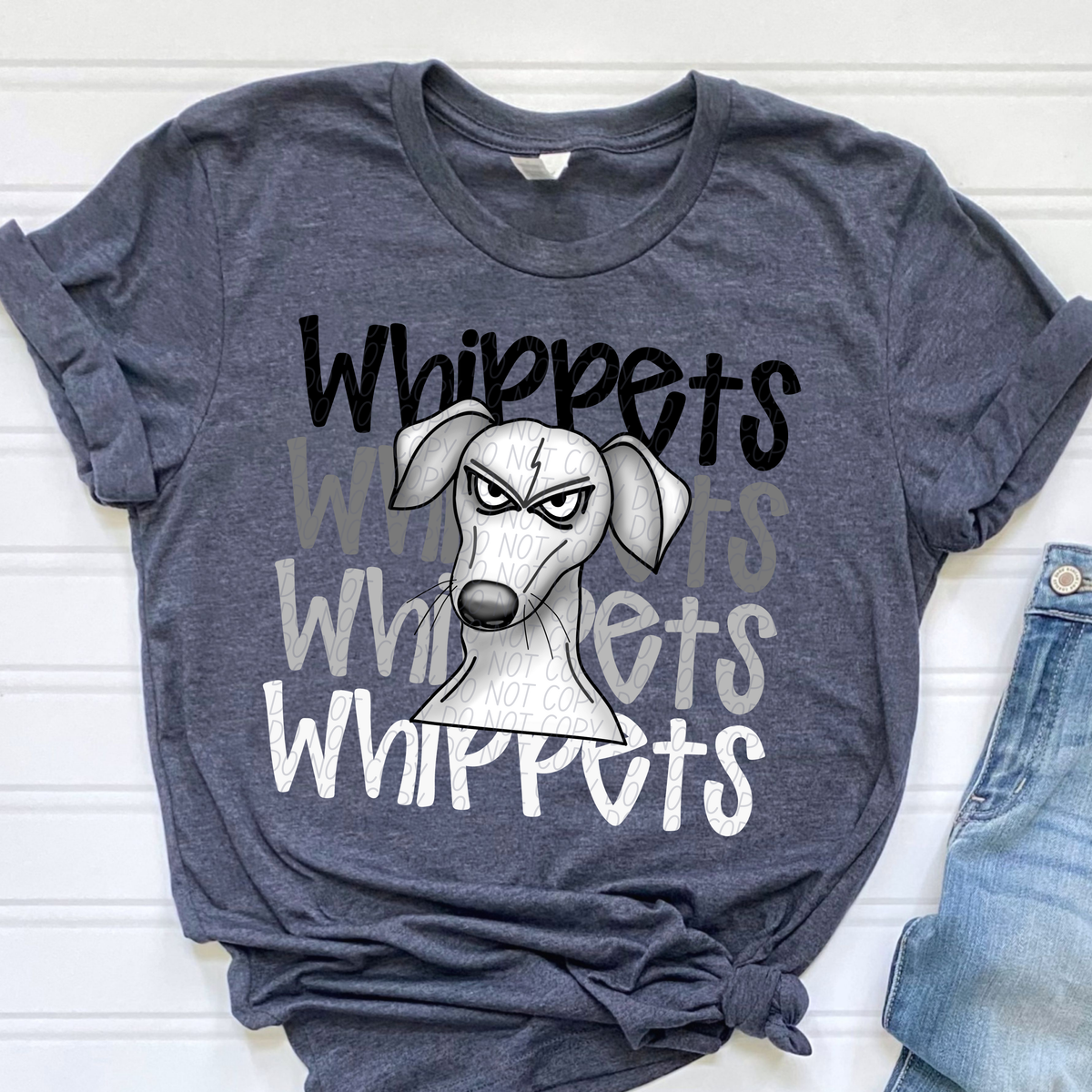 Whippets Word Stacked (CITY) 57475 DTF transfer