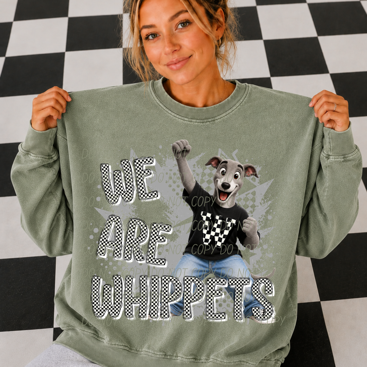 whippets campus crew (city) DTF transfer