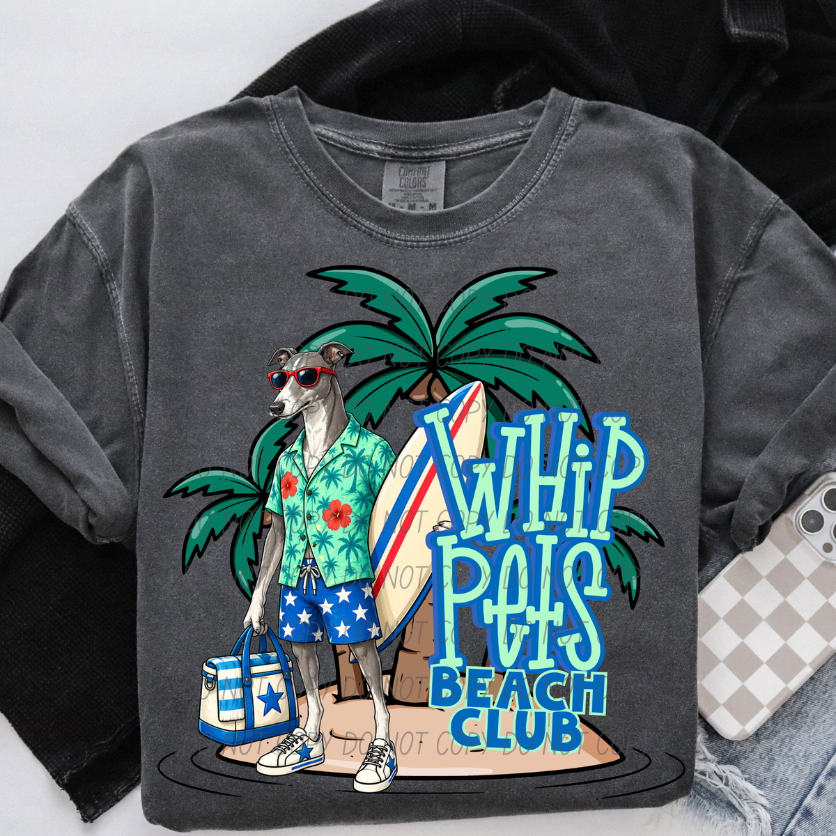 Whippets beach club (City) DTF transfer