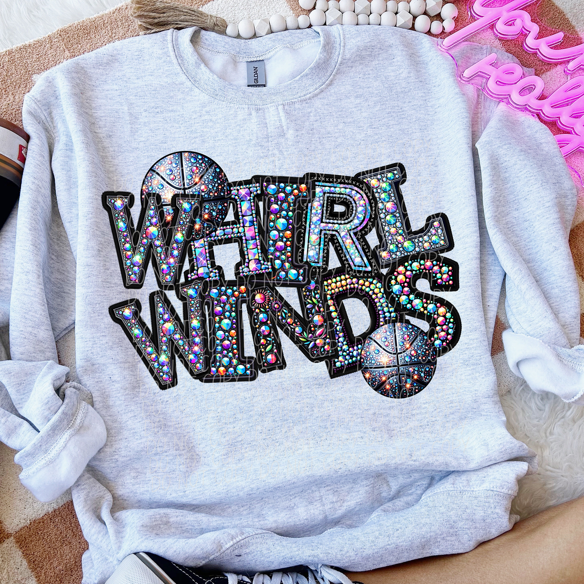 Whirlwinds Basketball Rhinestone (CITY) 66680 DTF transfer