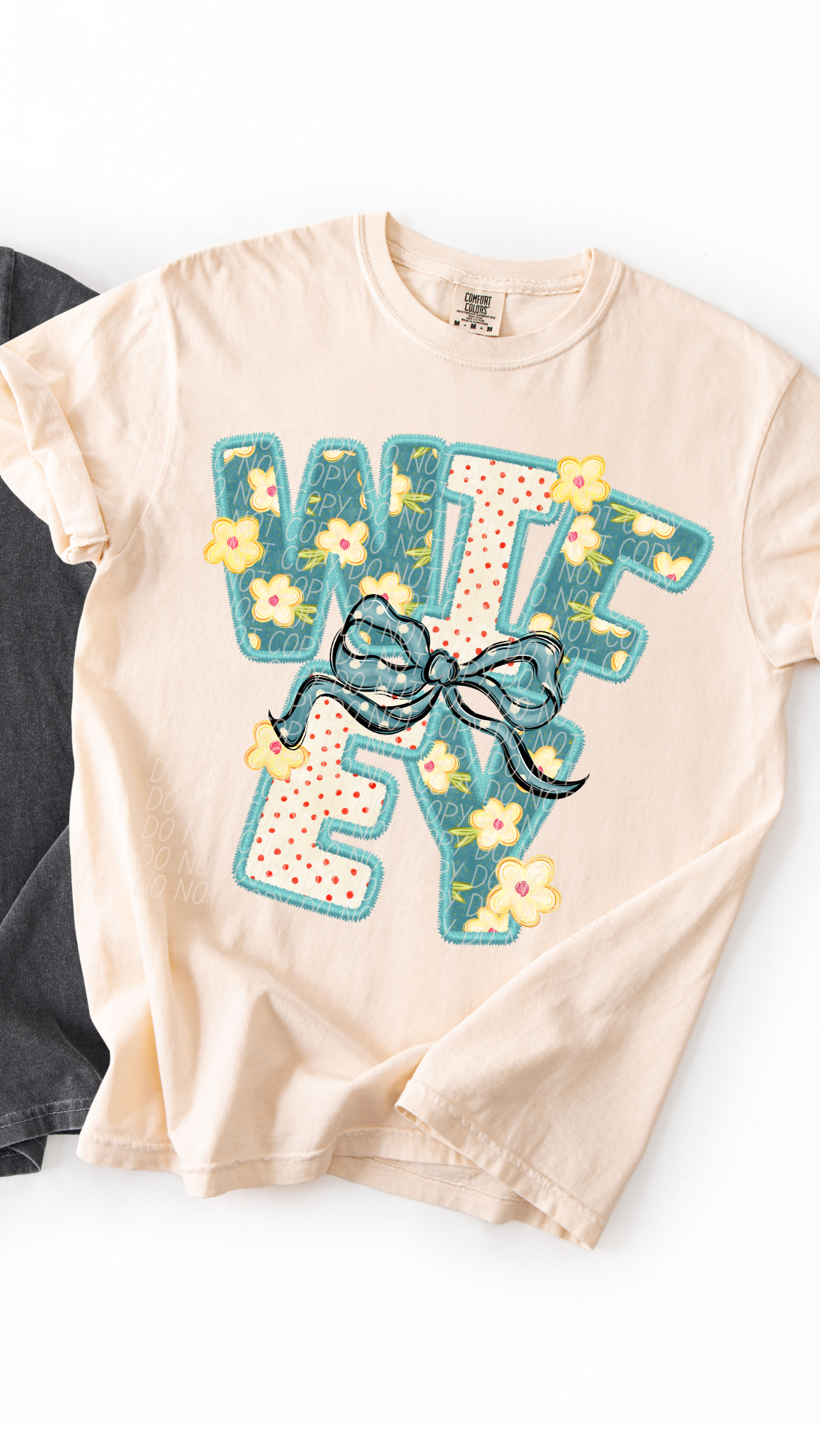 Wifey Vintage Name with Bow (City) DTF Transfer