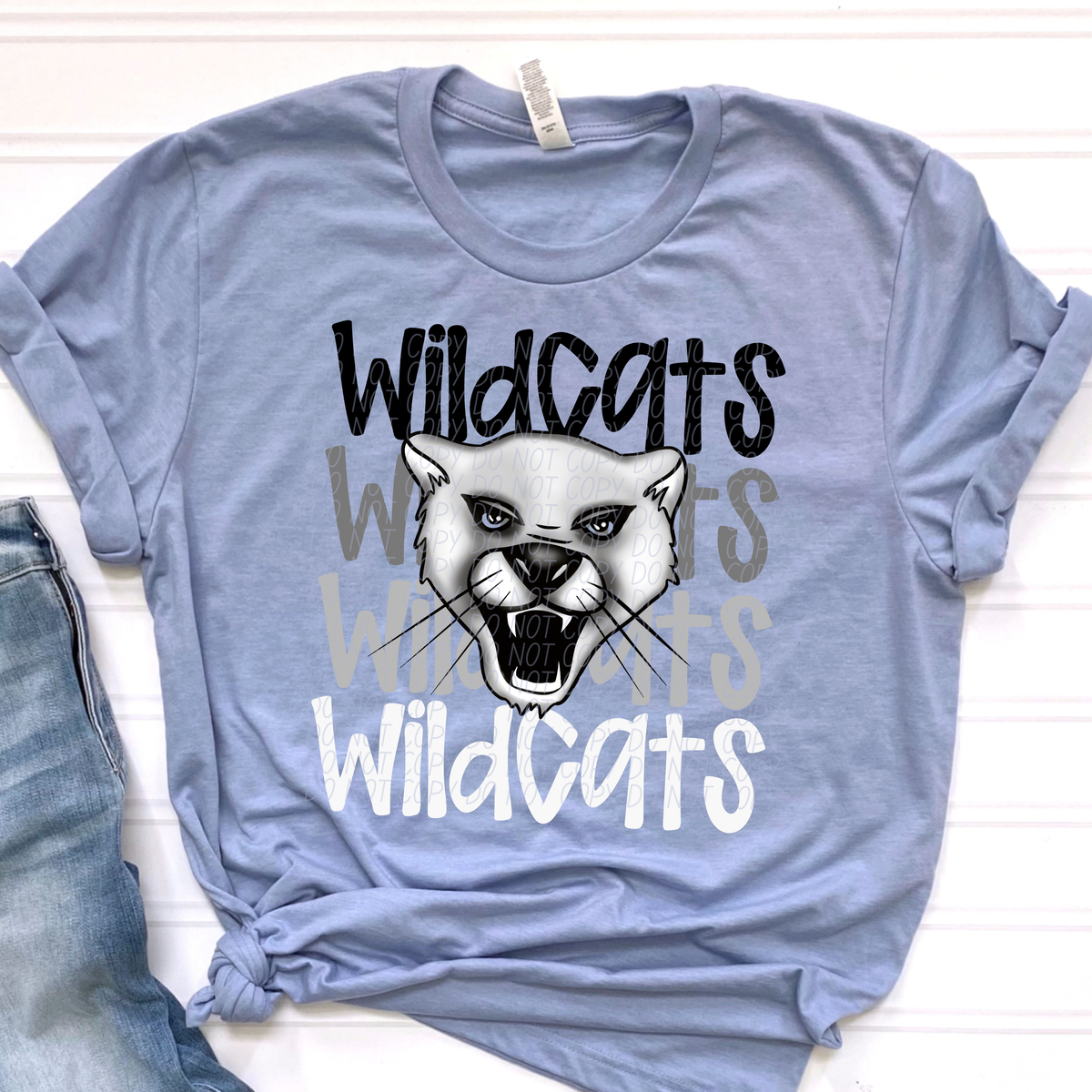 Wildcats Word Stacked (CITY) 57476 DTF transfer