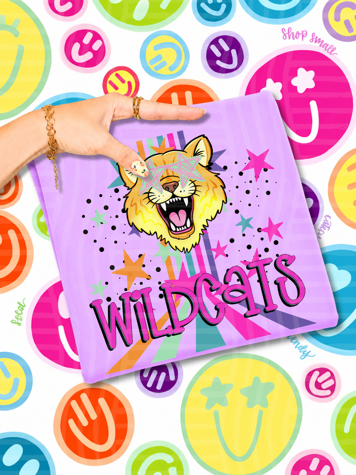 wildcats starry eyes rainbow (caplinger) DTF Transfer