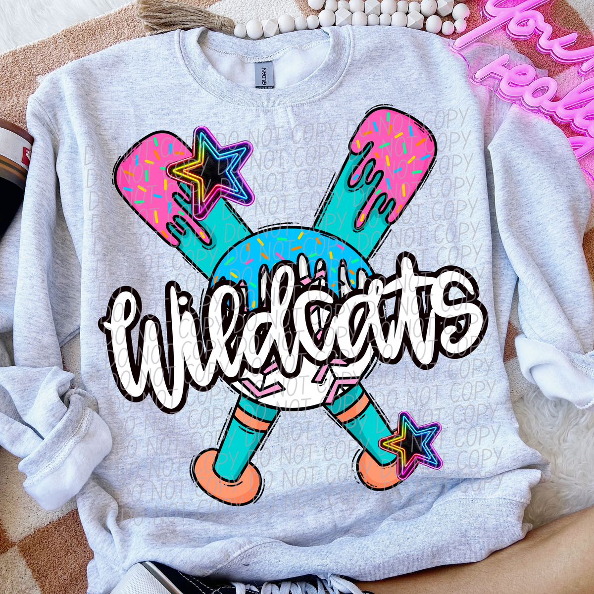 Dripping baseball Wildcats (CITY) DTF transfer
