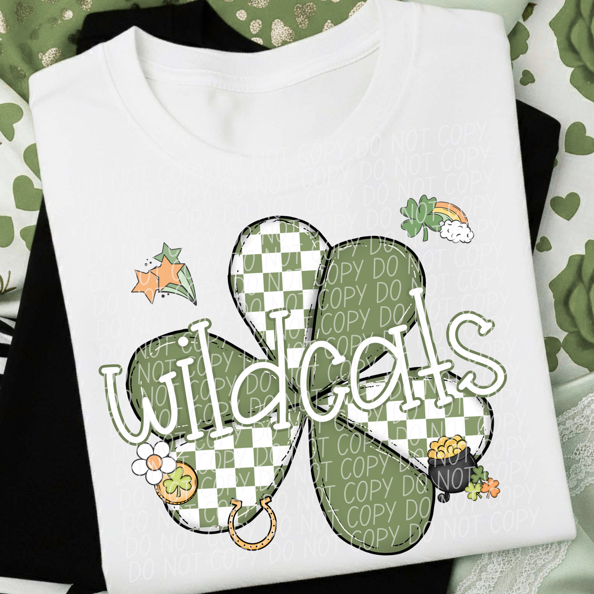wildcats St Pat Mascot (City) DTF transfer