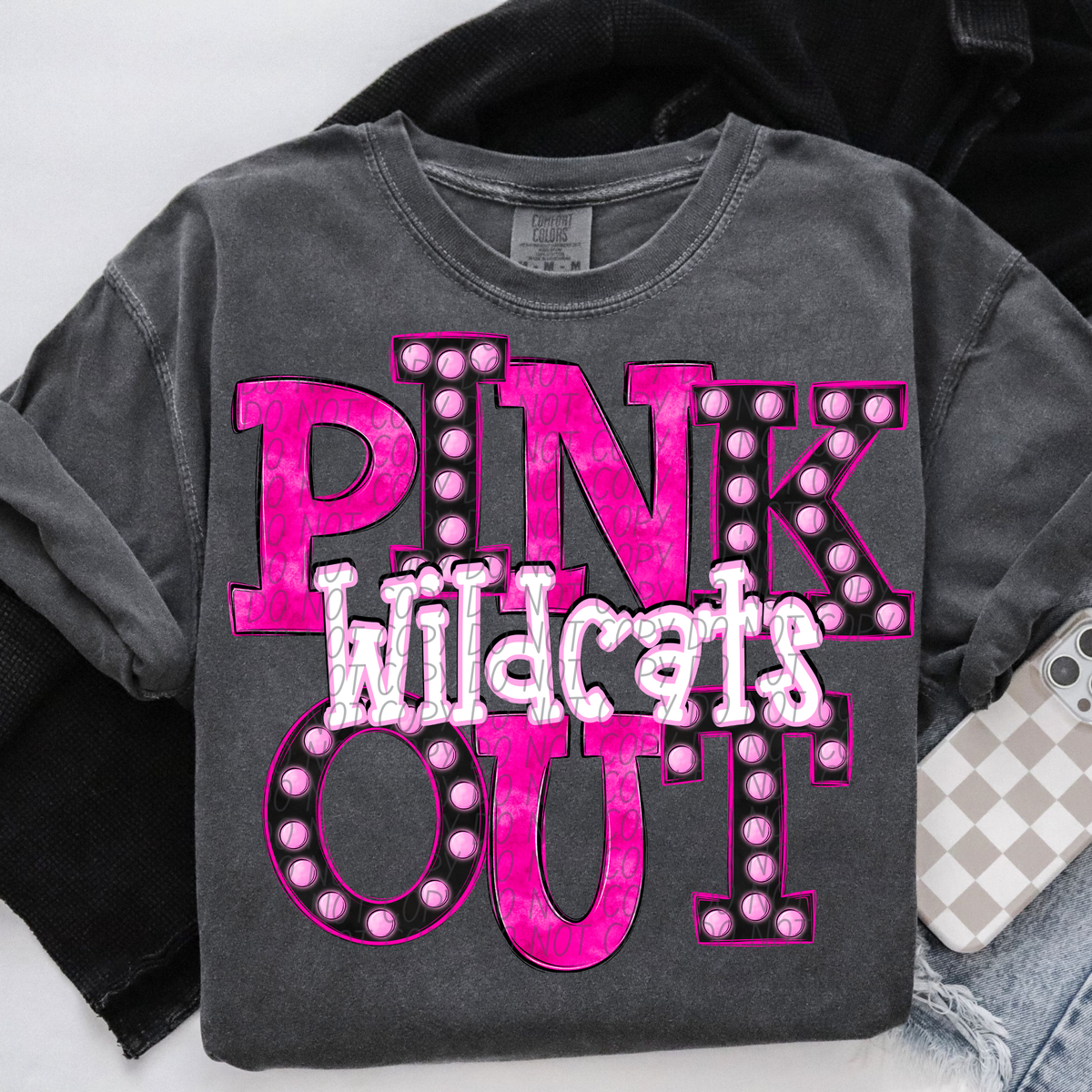 Wildcats Pink Out Marquee (City) 113058 DTF transfer