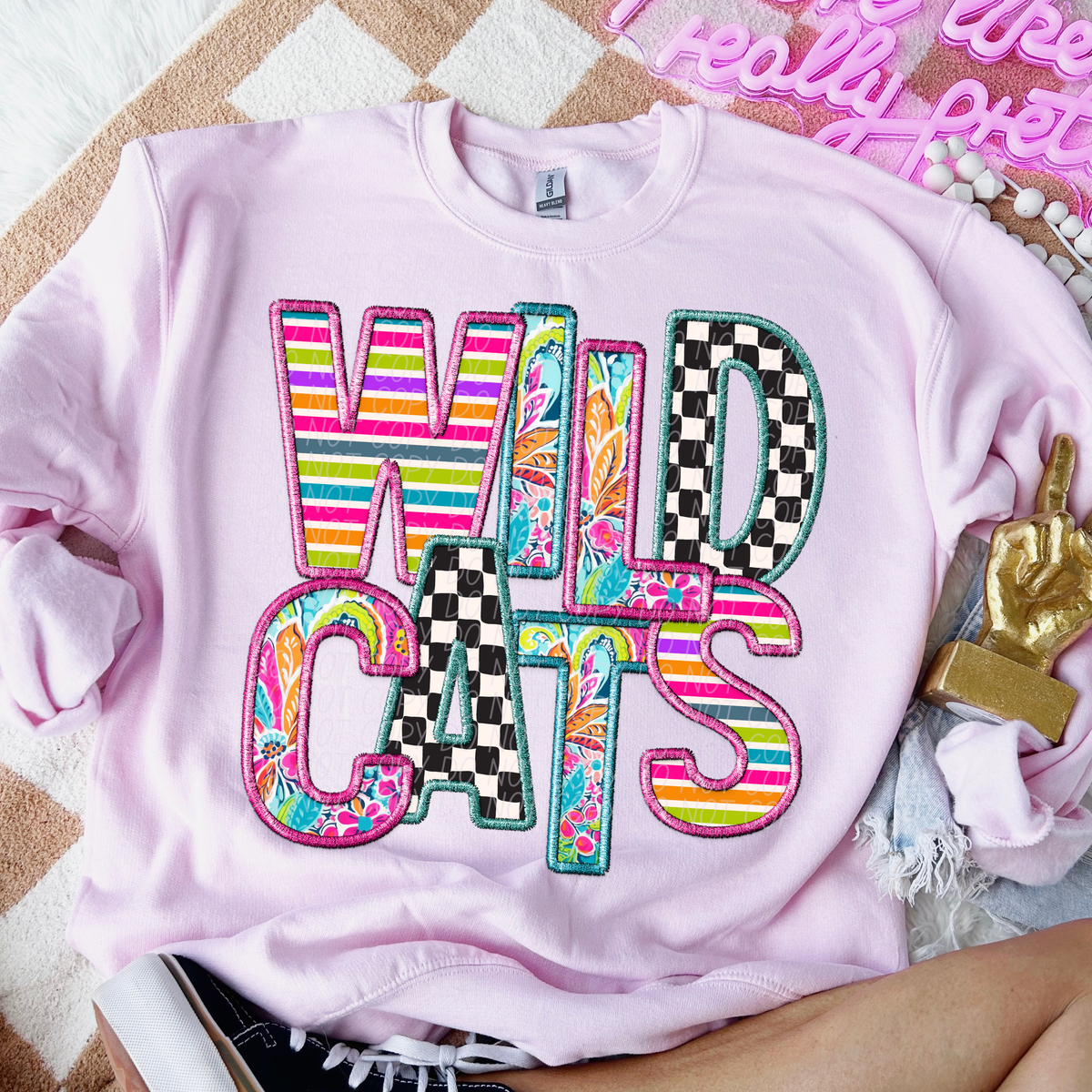 WILDCATS bright patterns (CITY) DTF transfer