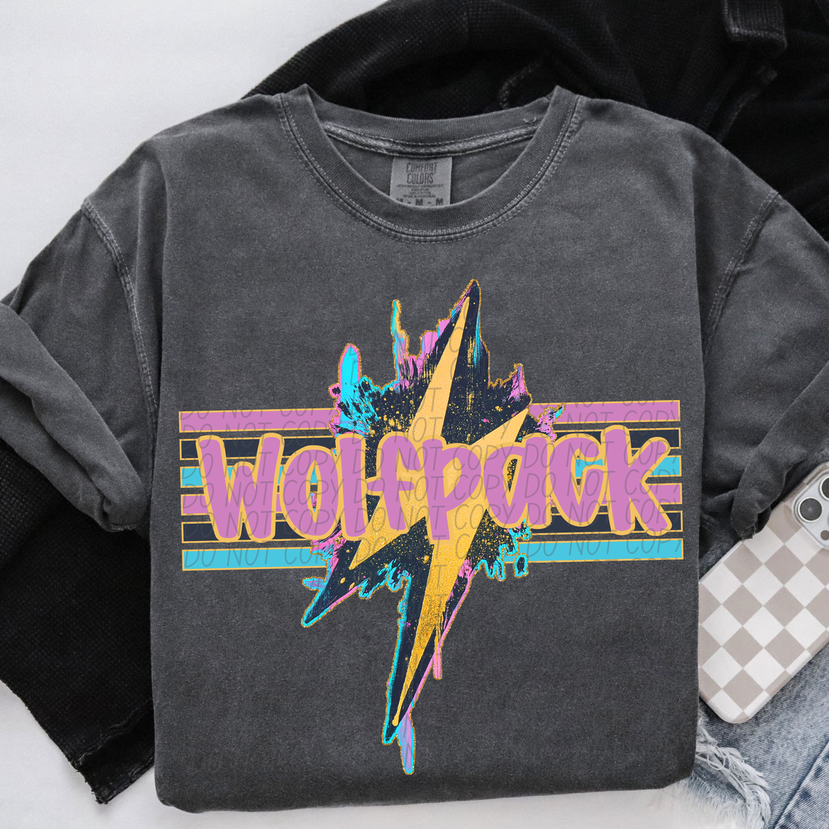 Wolfpack Geode Bolt (CITY) DTF transfer