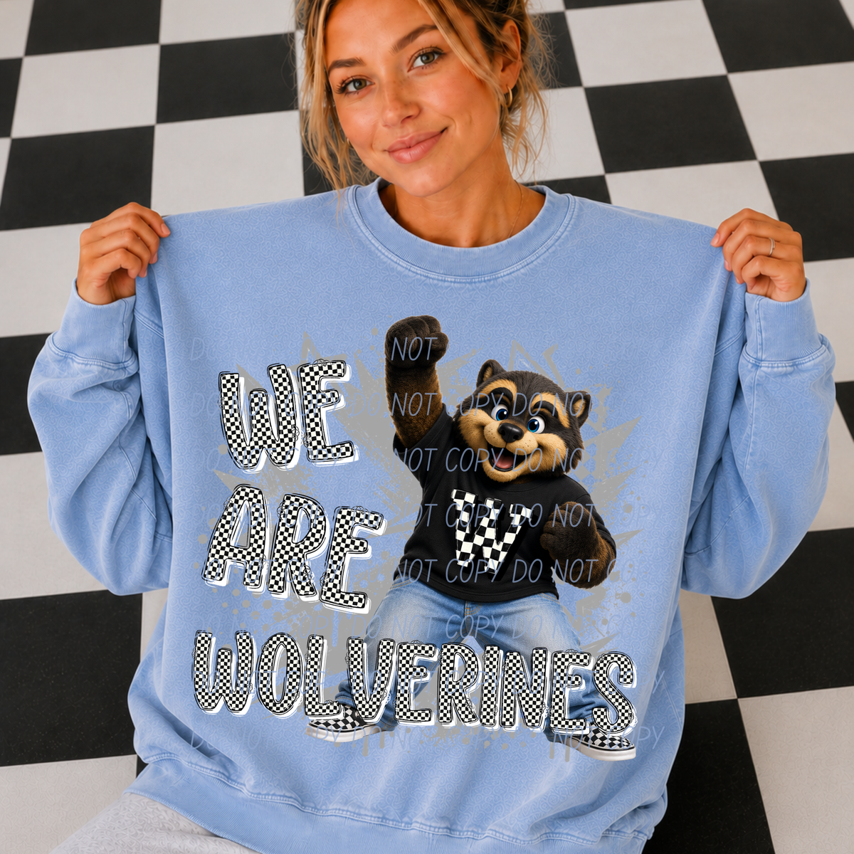 wolverines campus crew (city) DTF transfer