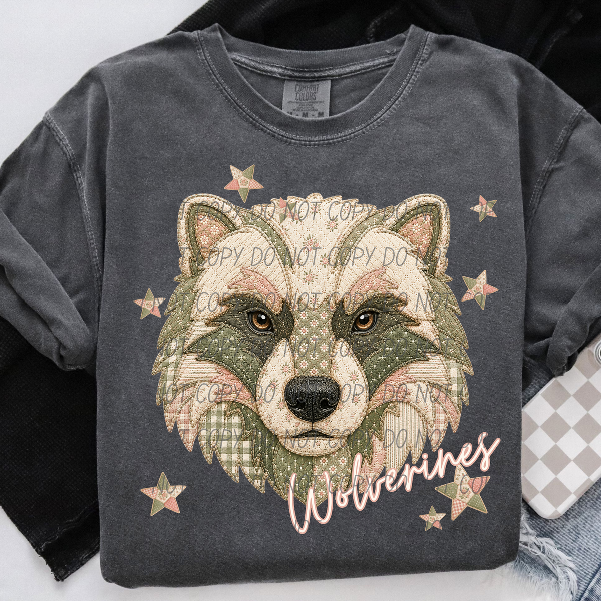 Wolverines meemaw mascot (City) DTF Transfer