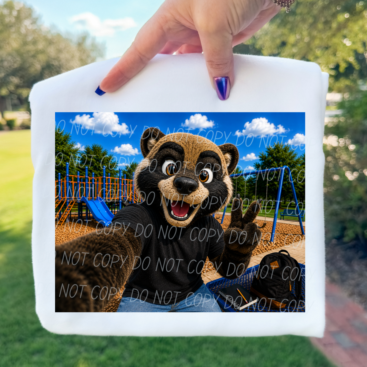Wolverines Mascot (City) DTF transfer