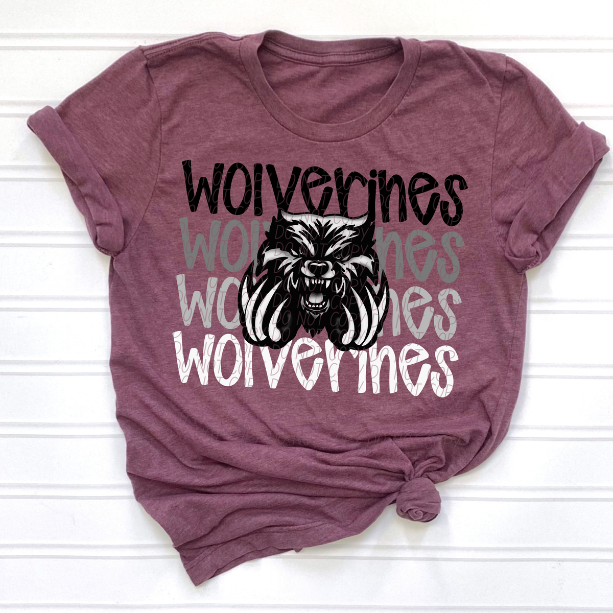 Wolverines Word Stacked (CITY) 57477 DTF transfer