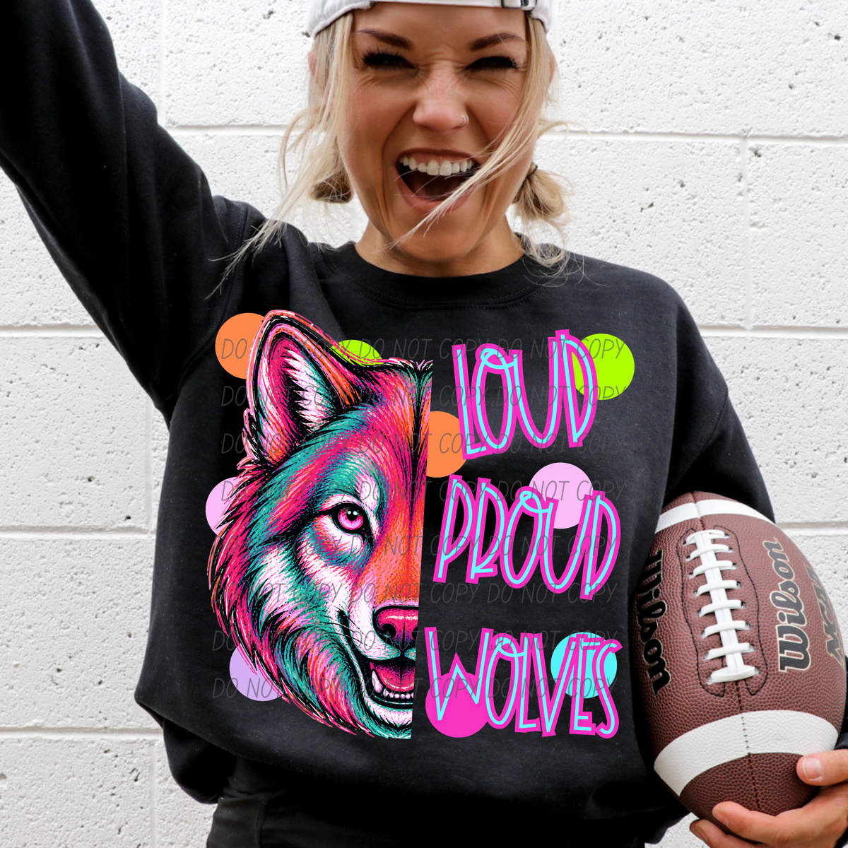 wolves loud proud polkadots (city) DTF transfer