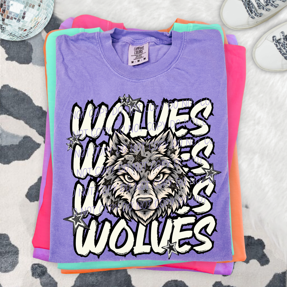 wolves varsity after dark (city) DTF Transfer