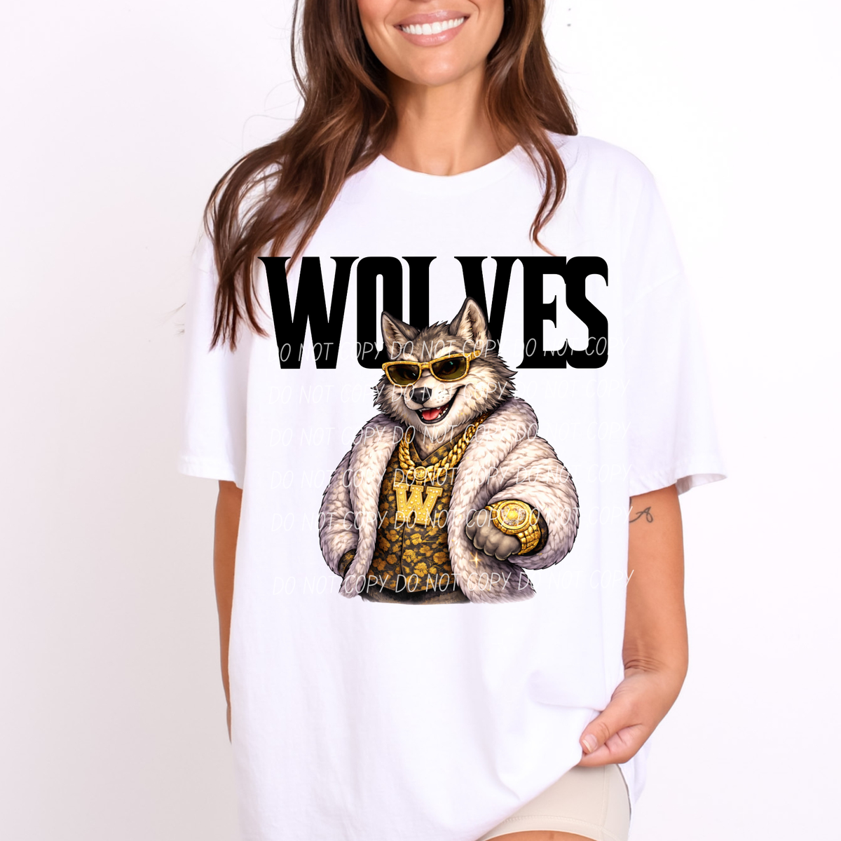 wolves Swag Mascot (City) DTF Transfer