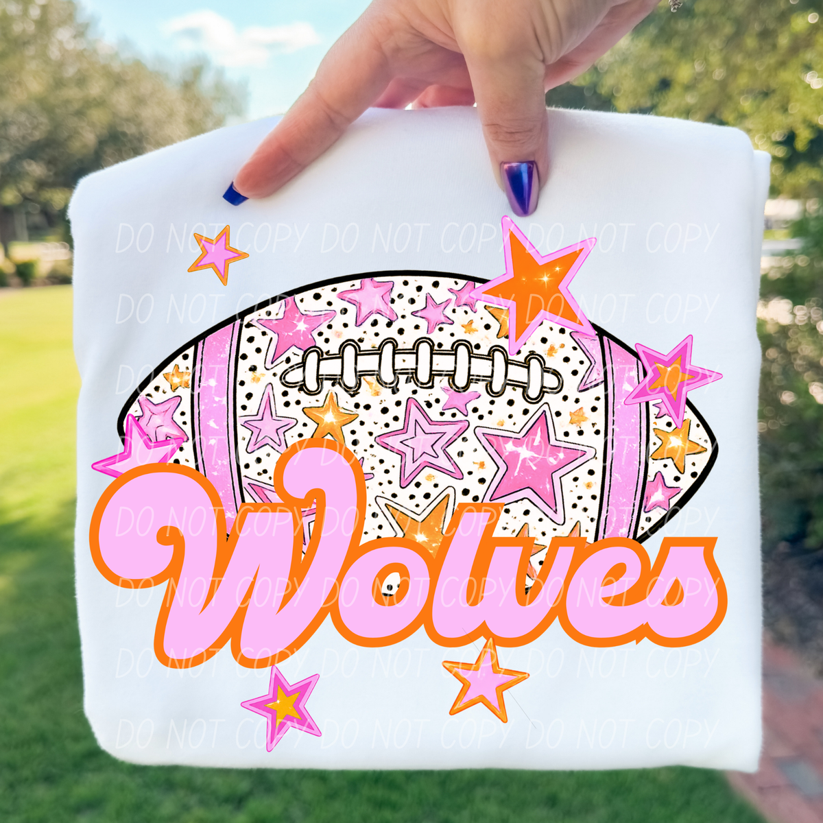 Wolves pink football (city) DTF transfer