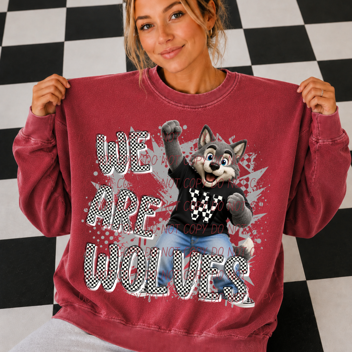 wolves campus crew (city) DTF transfer