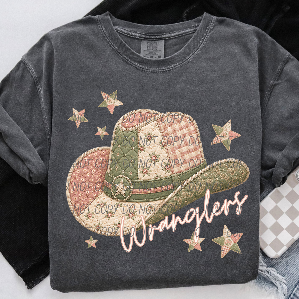 Wranglers meemaw mascot (City) DTF Transfer