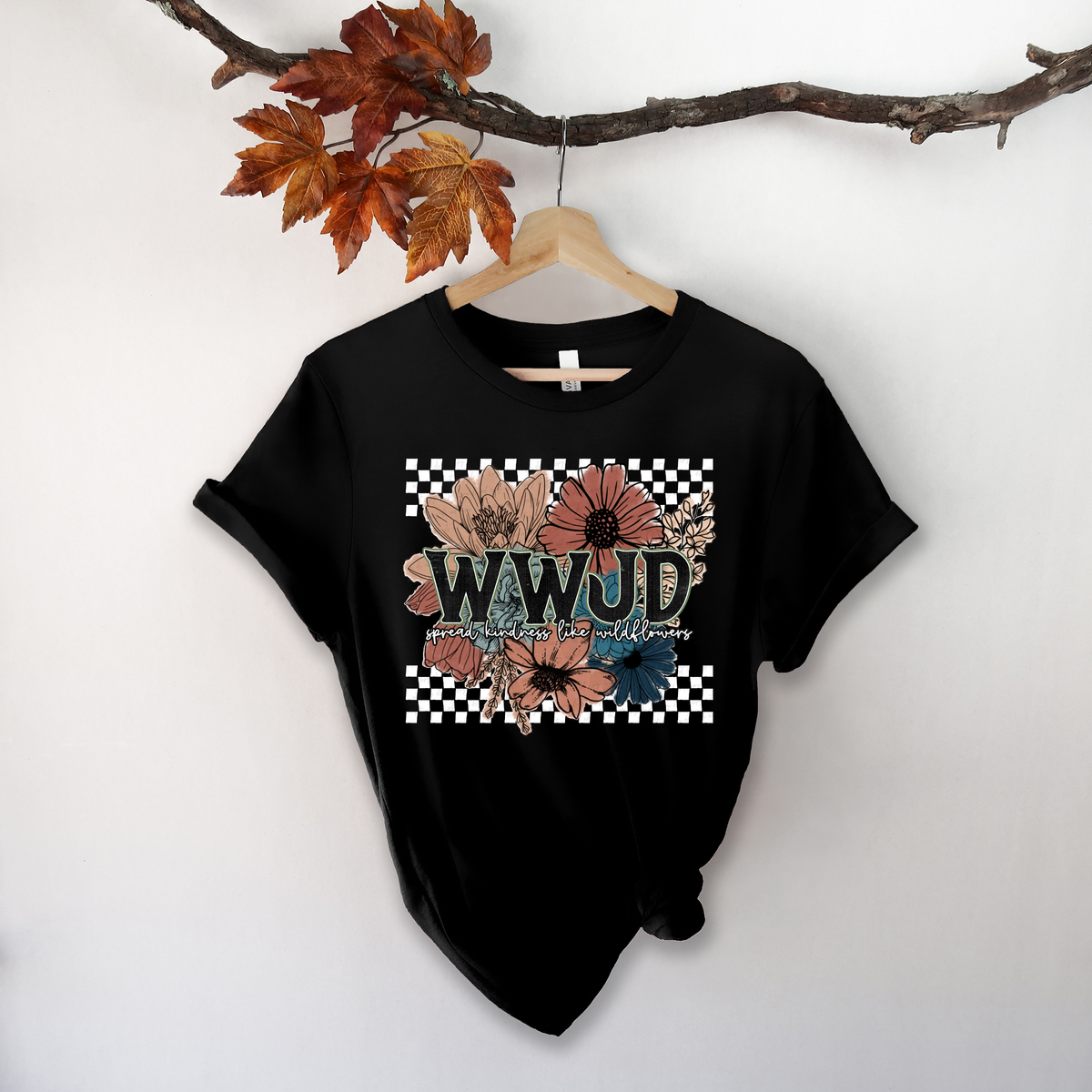 WWJD Spread Kindness Like Wildflowers 111458 DTF transfer