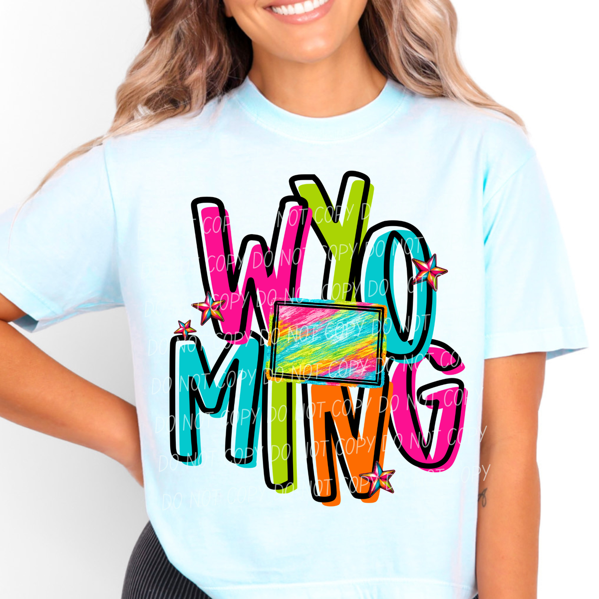 Wyoming neon (City) DTF Transfer