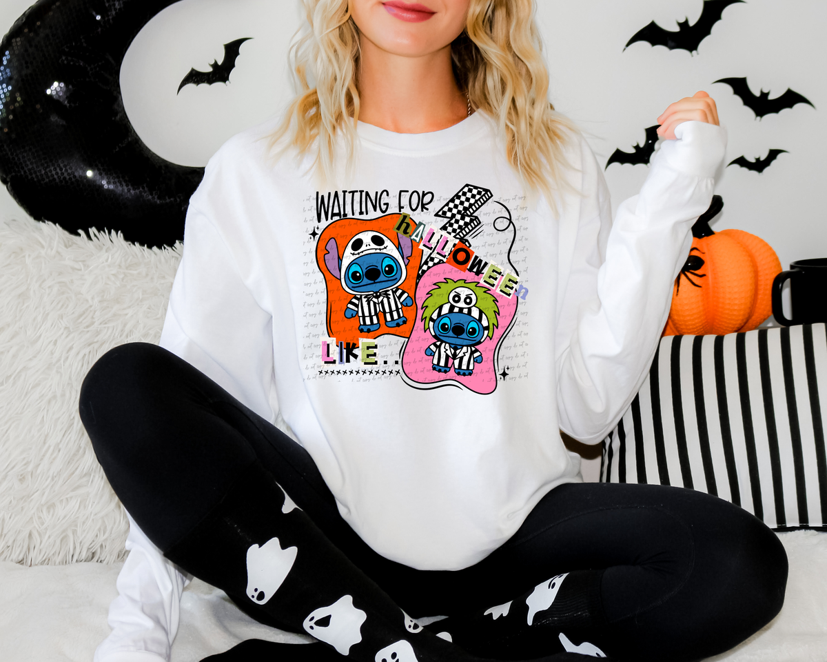 Waiting for Halloween Like Stitch 108849 DTF transfer