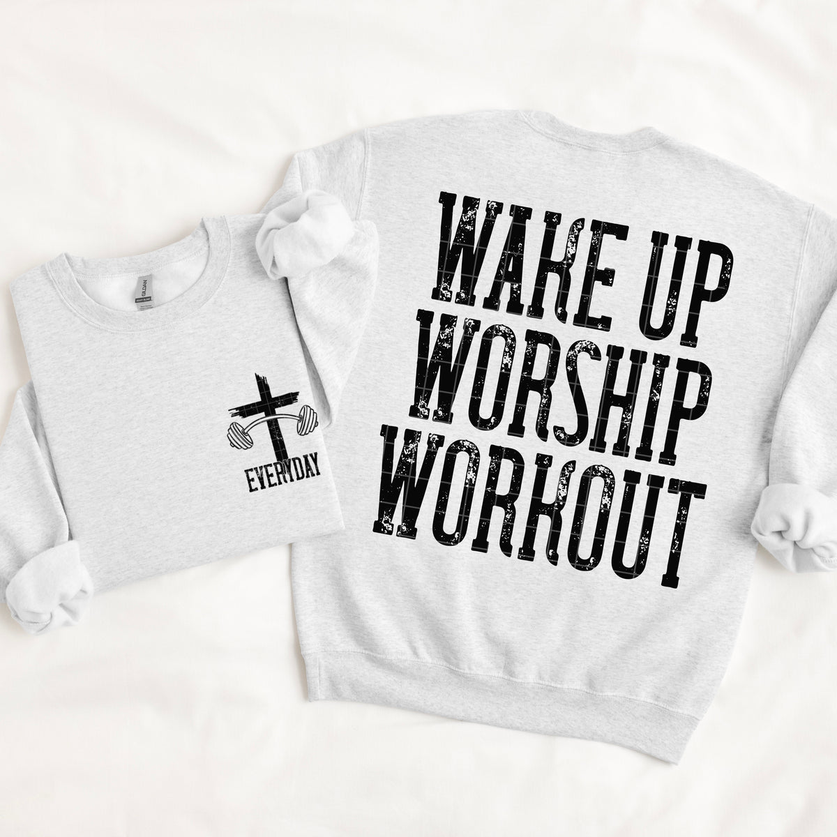 Wake up worship workout BACK ONLY SDD DTF Transfer
