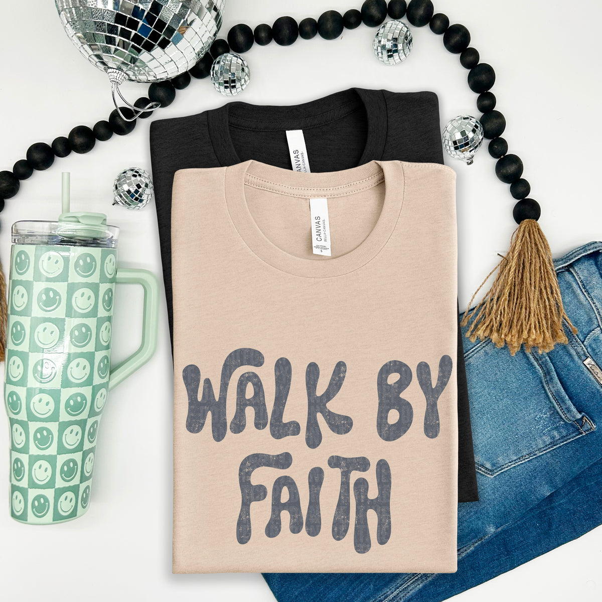 Walk by Faith GREY 105130 DTF transfer