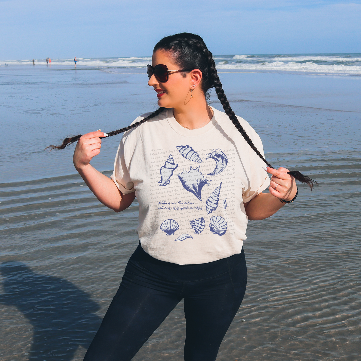 Walking On The Water With My Eyes Fixed On Jesus 81074 DTF Transfer