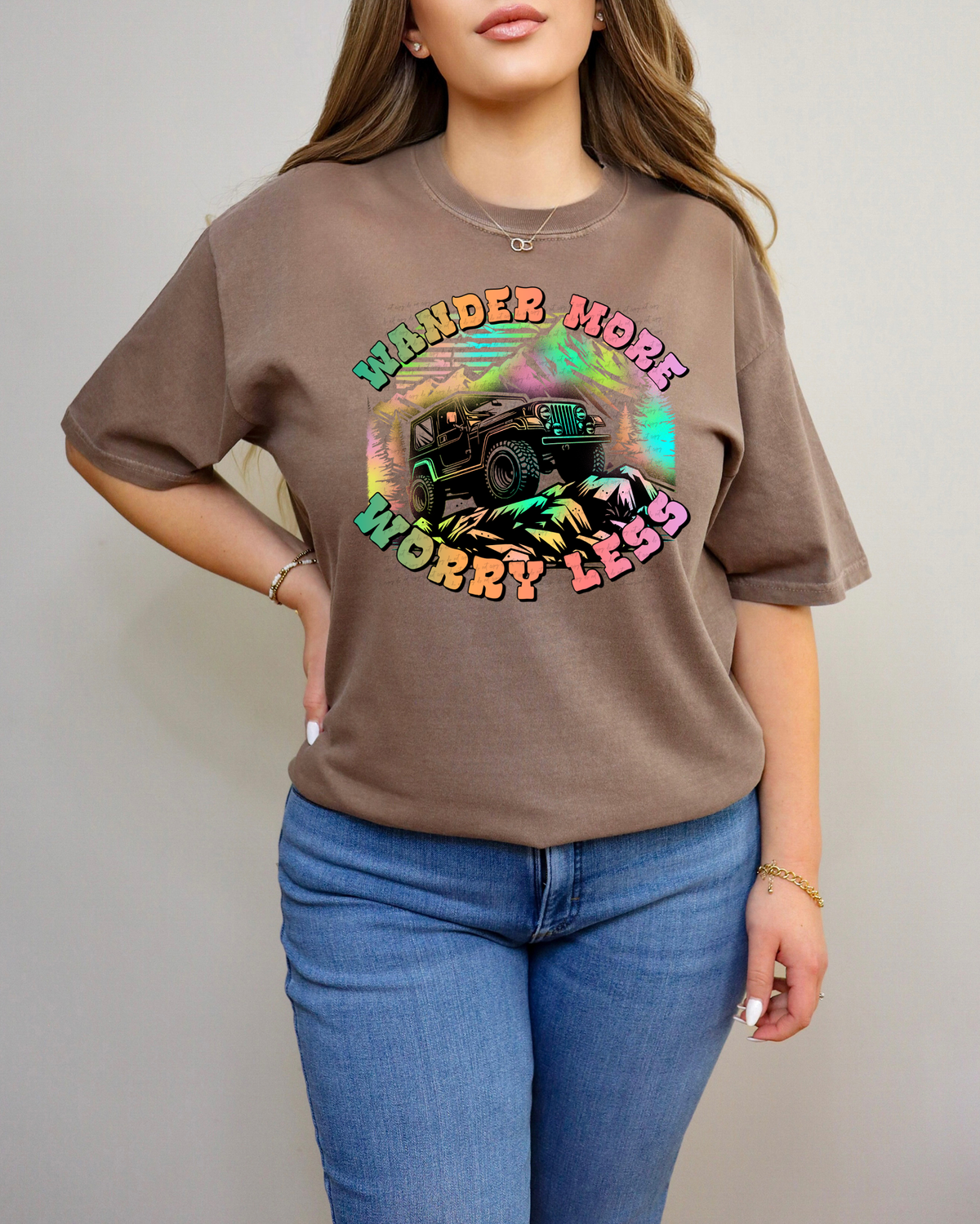 Wander More Worry Less 74843 DTF Transfer