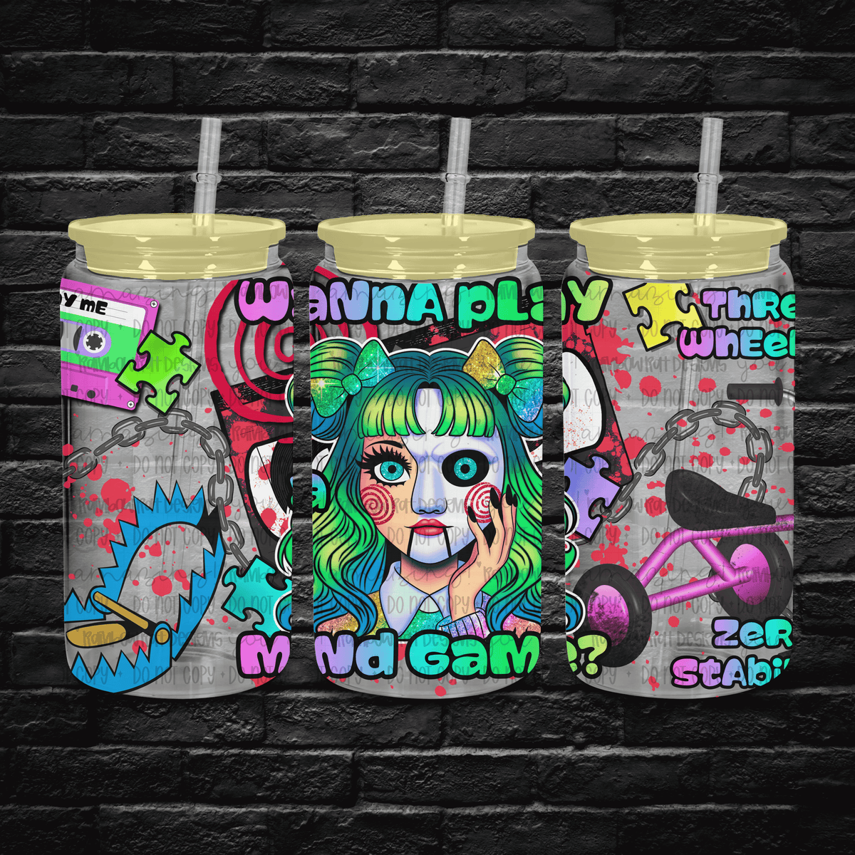 Wanna play a mind game (RRD) UV DTF WRAP
