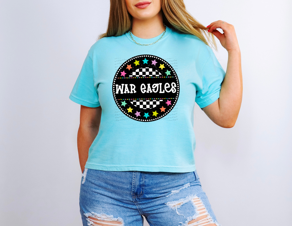 War Eagles Checkered Stars 42298 DTF transfer
