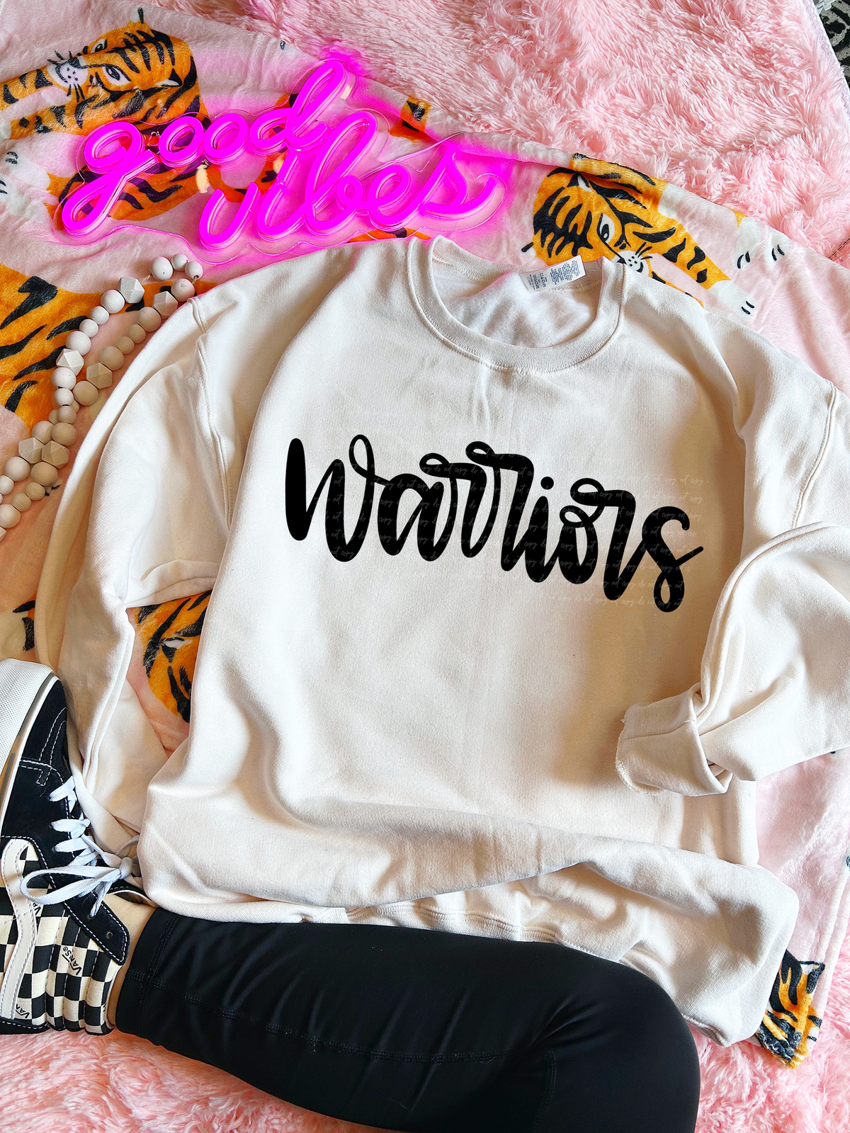 Warriors Hand Lettered 54175 DTF transfer