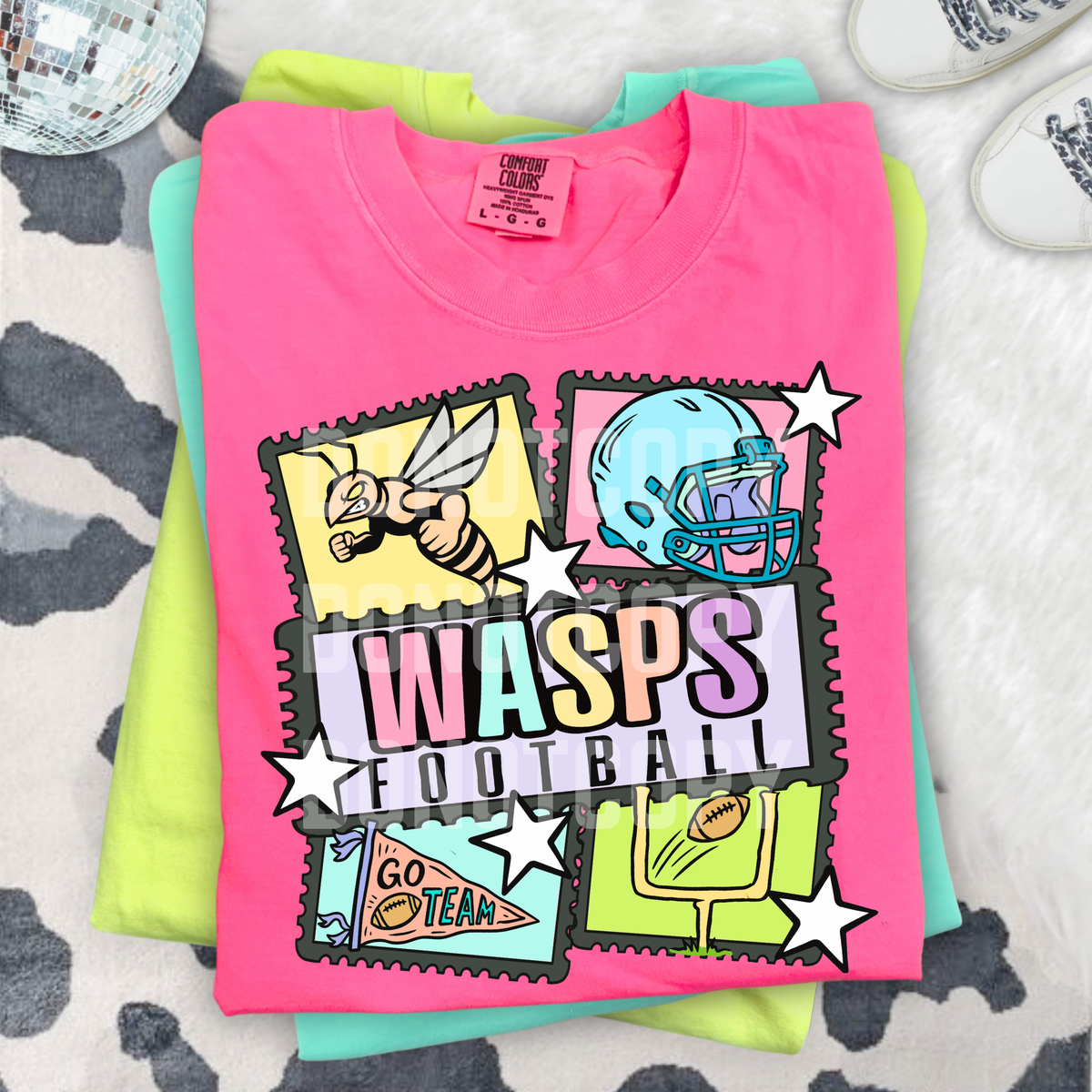 Wasps football pastel frames (CSG) DTF Transfer