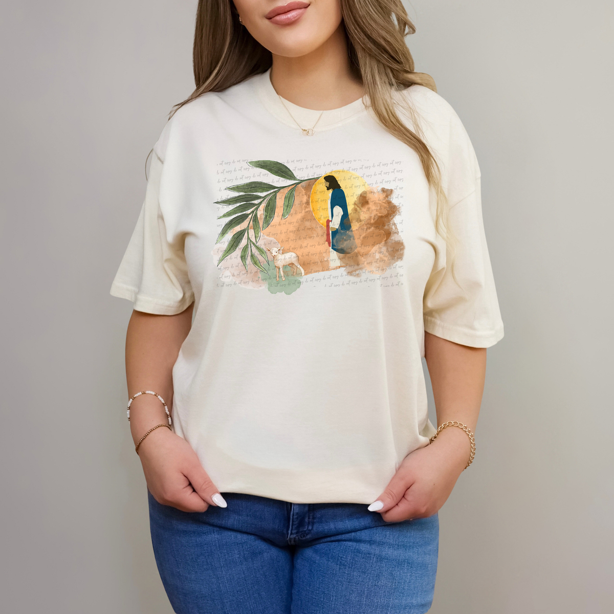 Watercolor Jesus 86116 DTF Transfer