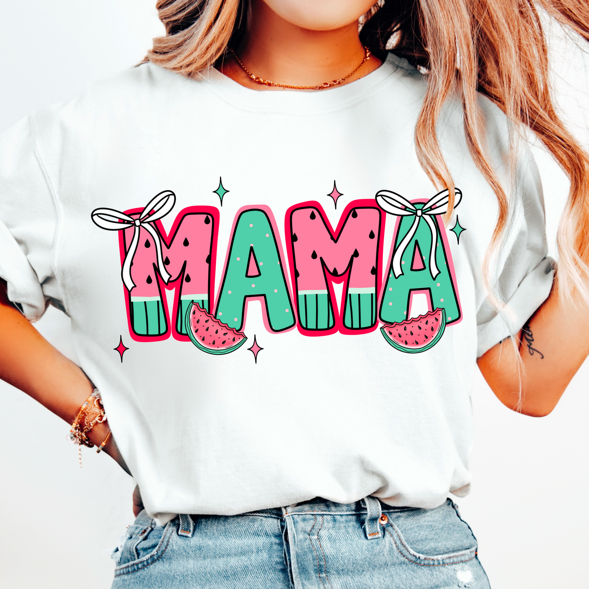 Watermelon Font Mama (CMD) 102070 DTF transfer