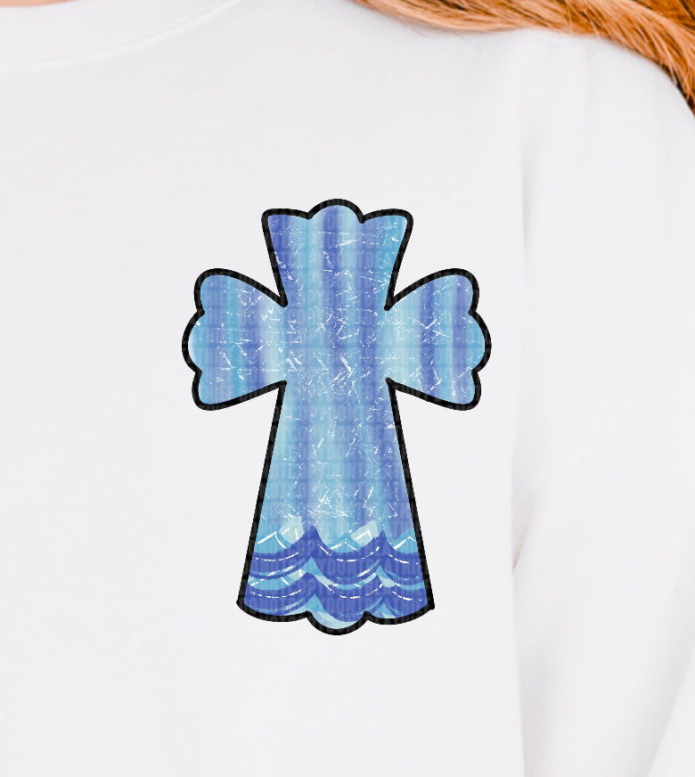 When we're in too deep, His grace is deeper - Pocket 104279 DTF transfer