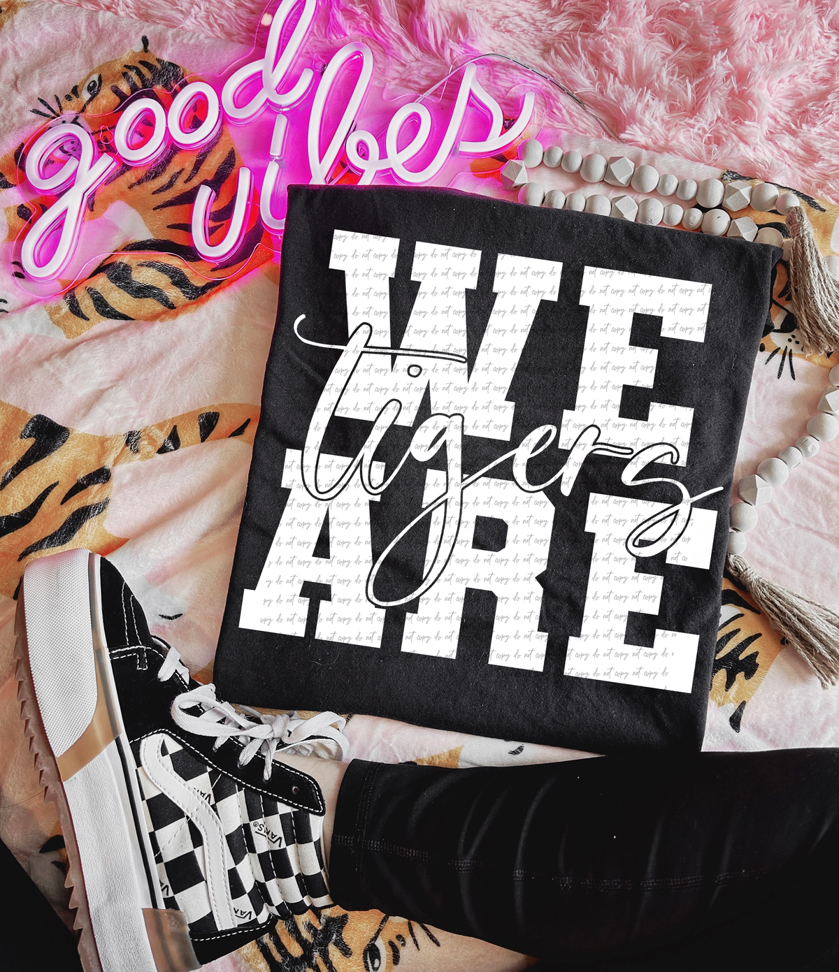 We Are Tigers White 86653 DTF Transfer