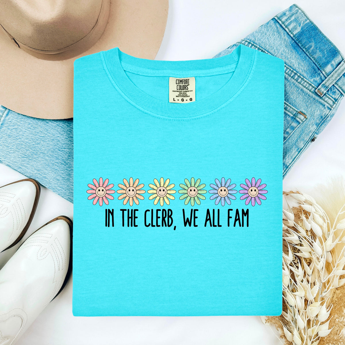 In The Clerb We All Fam Floral 104405 DTF transfer