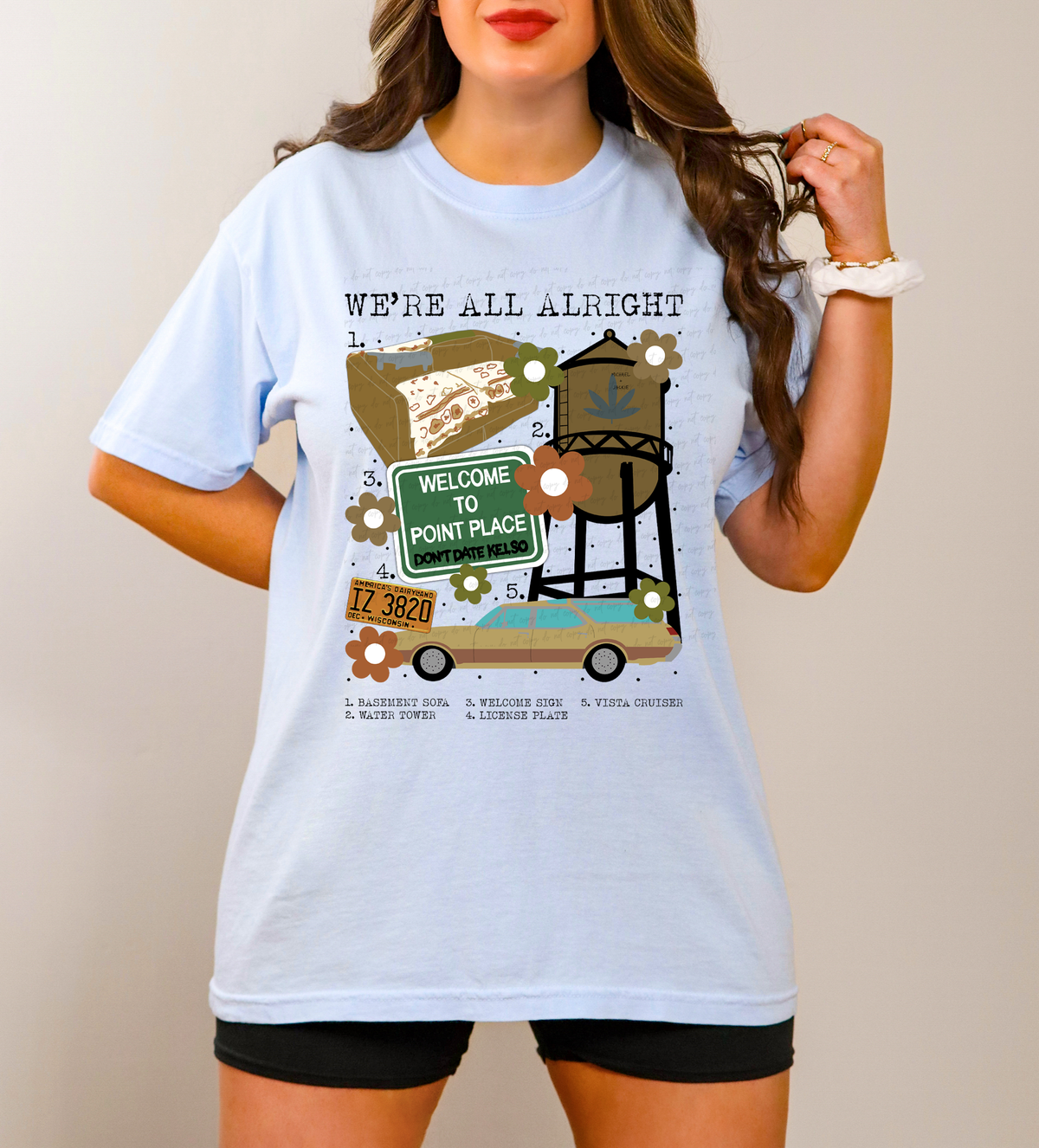 We're All Alright Chart 115345 DTF transfer