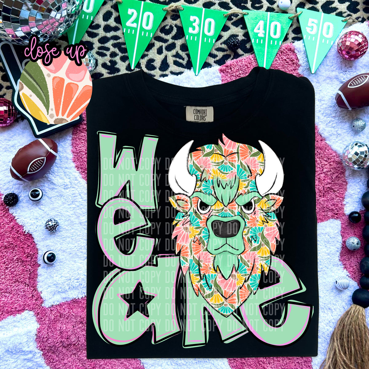 We Are Buffalo Florals 57974 DTF transfer