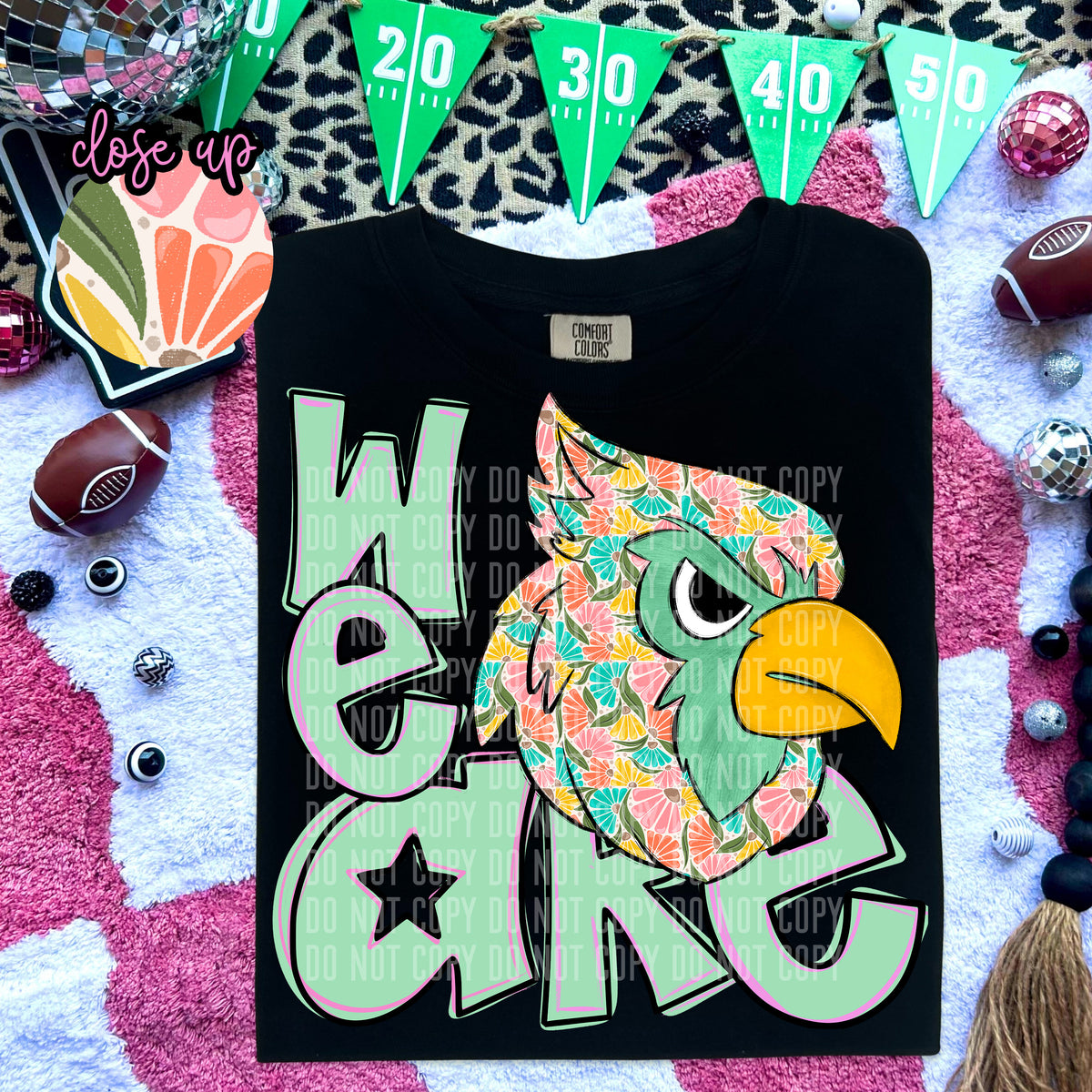 We Are Cardinals Florals 57976 DTF transfer