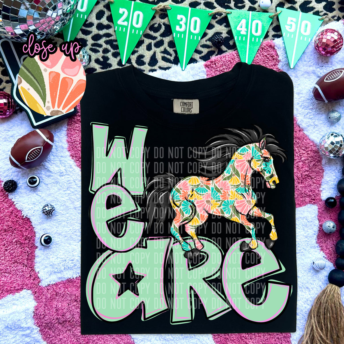 We Are Colts Florals 57977 DTF transfer
