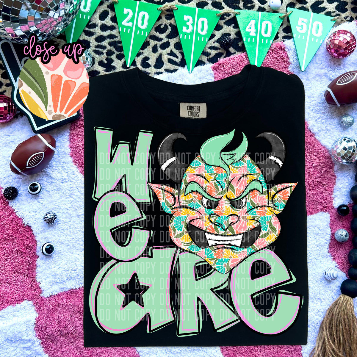 We Are Devils Florals 57980 DTF transfer