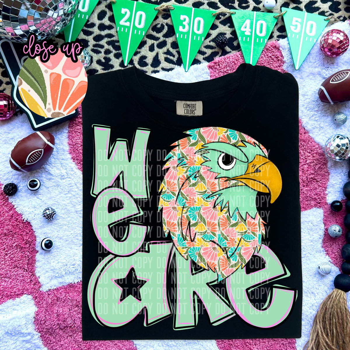 We Are Hawks Florals 57982 DTF transfer