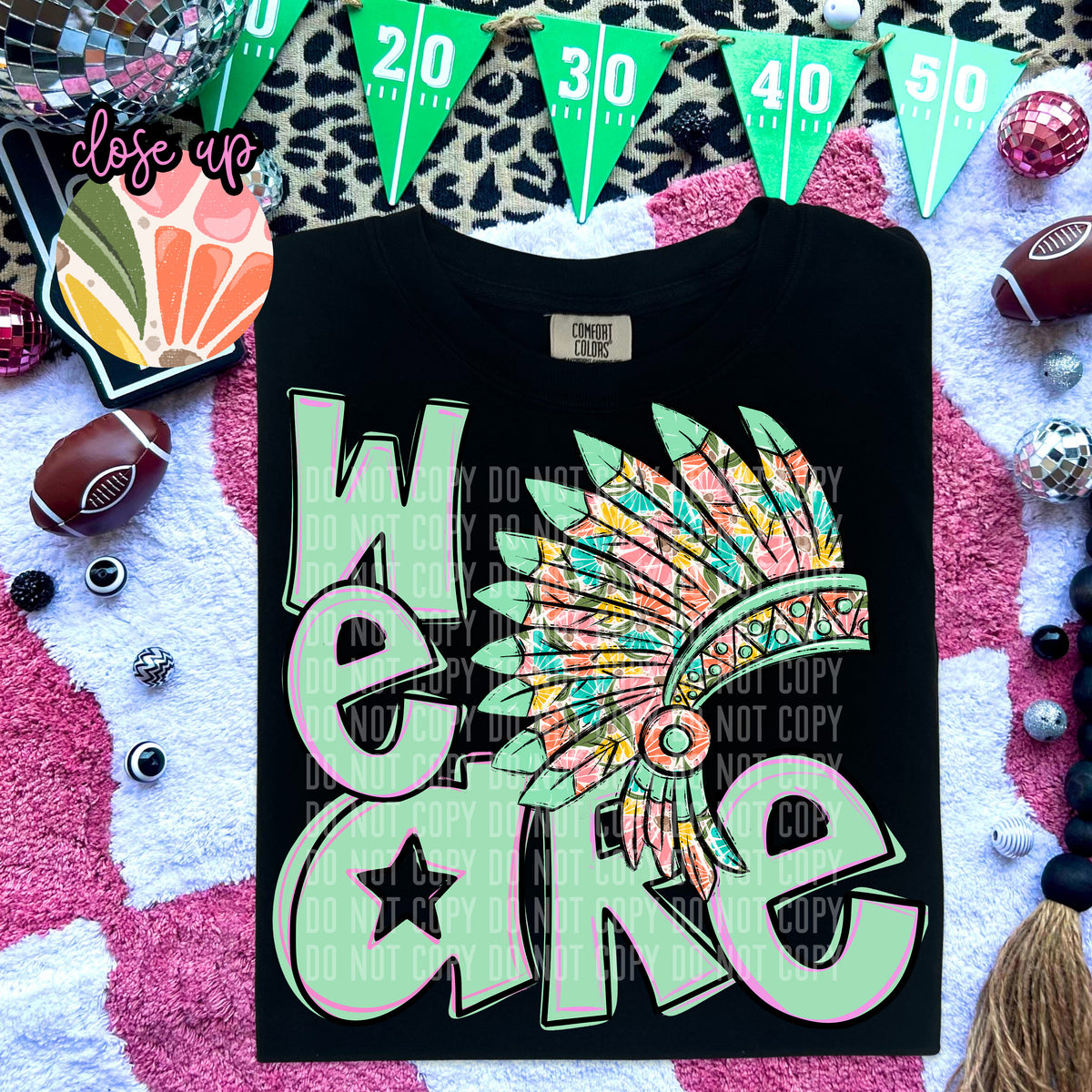 We Are Headdress Florals 57983 DTF transfer