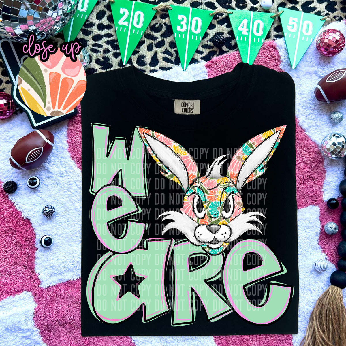 We Are Jackrabbits Florals 57985 DTF transfer